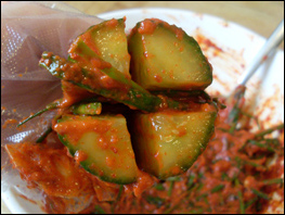 stuffing cucumber